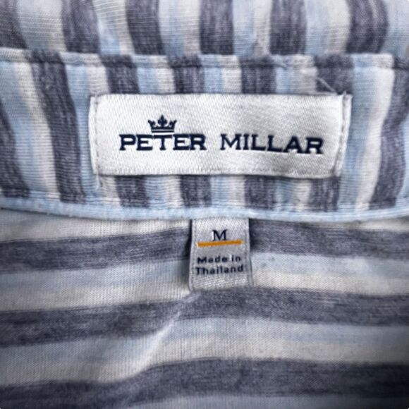 Peter Millar Crown Sport Polo Shirt Medium Performance Natural Touch Lightweight - Picture 3 of 12